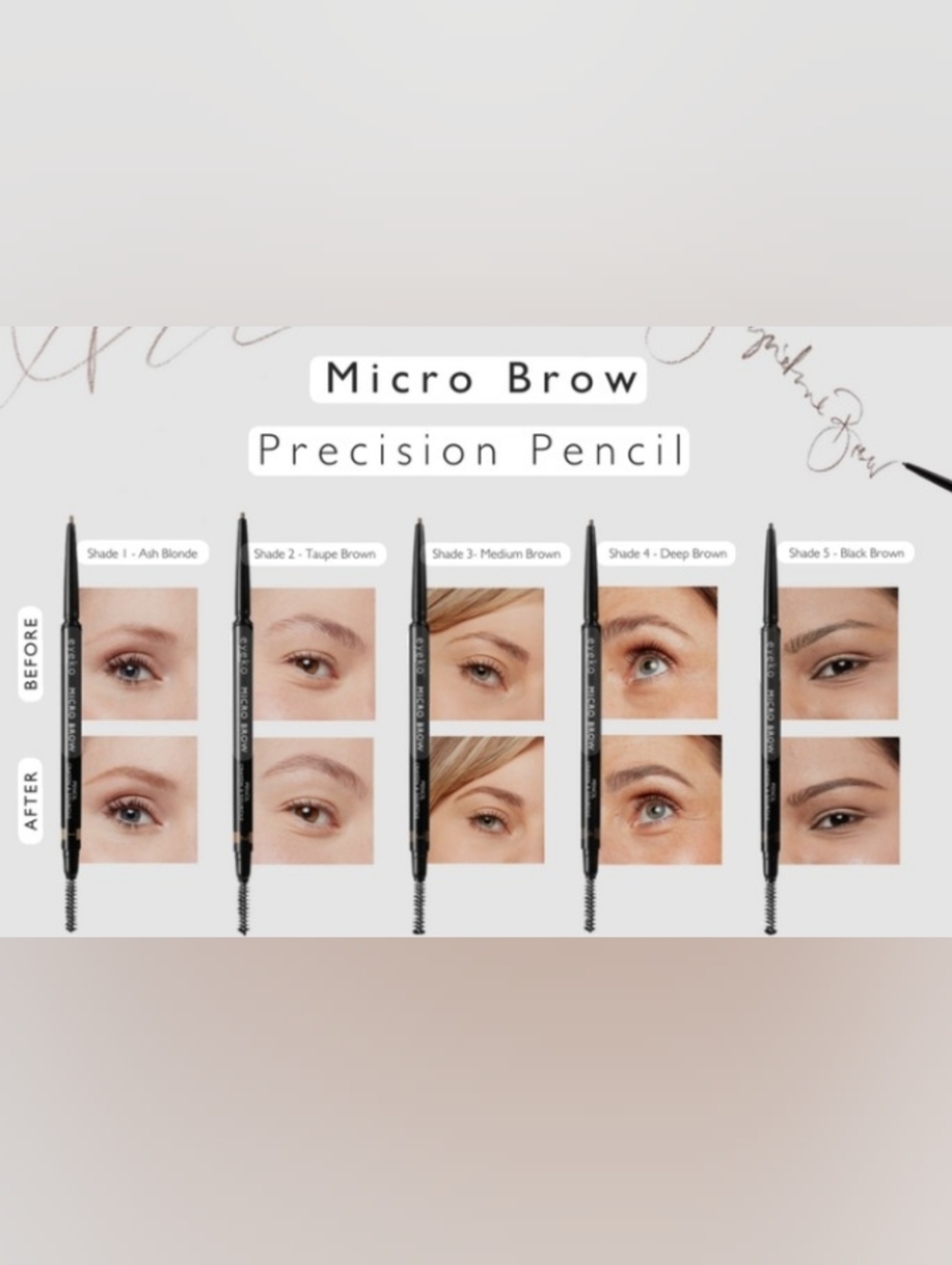 Eyeko Micro Brow Precision Pencil — Taupe Brown - Picture 3 of 5